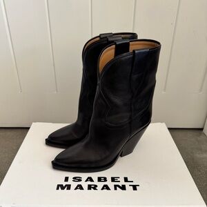 ✅SOLD✅ Isabel Marant Leyane Texan Boot in Black Leather Eur Size 39